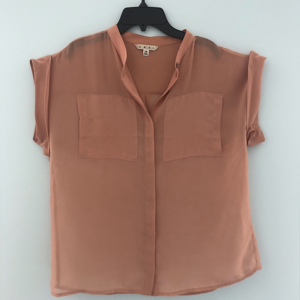 Sheer, button up top.